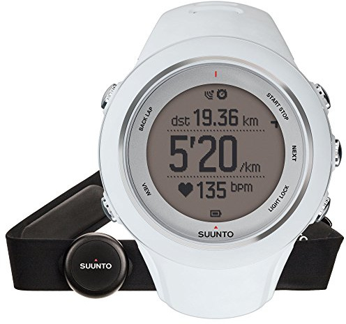 Suunto Unisex Ambit3 Multisport GPS-Uhr, 15 Std. Akkulaufzeit, Herzfrequenzmesser + Brustgurt (Gr. M), Wasserdicht bis 50 m
