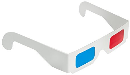 Lunettes 3D, 3D cinéma, film en 3D, lunettes cinéma, lunettes en rouge et cyan im Familen-e et ami, lot diversi-goods, blanc 20
