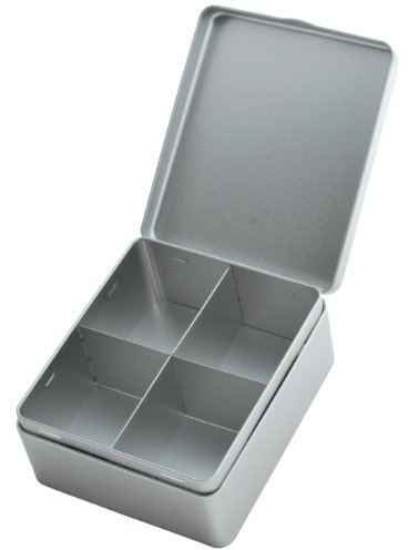Teabag Selection Tin with 4 Compartments