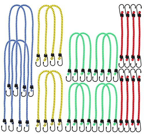 Timtina Extra Starke Universal-Gepäckspanner 24er-Set (24 Stück 4 längen, 4 Farben)