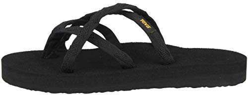Teva Women’s Olowahu W's Flip Flops, Black (Mix B On Black), 9 UK (11 US)