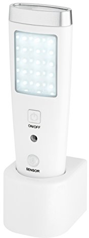 TFA Dostmann Multi-funktions Sicherheitslampe Lumatic Guard Led Sicherheitslampe, Schwarz/Silber, L86 x B59 x H190 mm