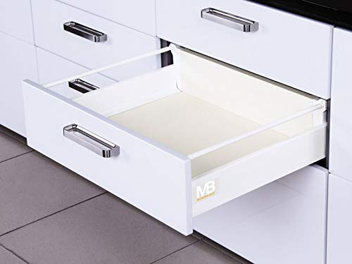 SOTECH Schubkastensystem SO-BOX weiß Höhe: 199 mm mit Reling Tiefe: 450 mm