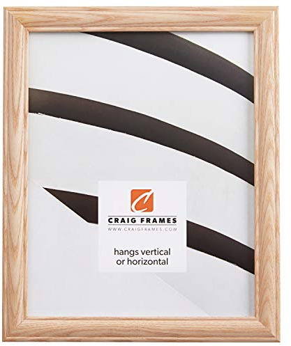 Craig Frames Wiltshire 68 Raw Empty Picture Frame, 16 by 20-Inch Ash Frame Shell, .84-Inch Wide Unfinished Hardwood