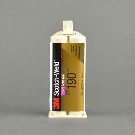 Adesivo epossidico bicomponente 3M DP190 da 50 ml colore grigio