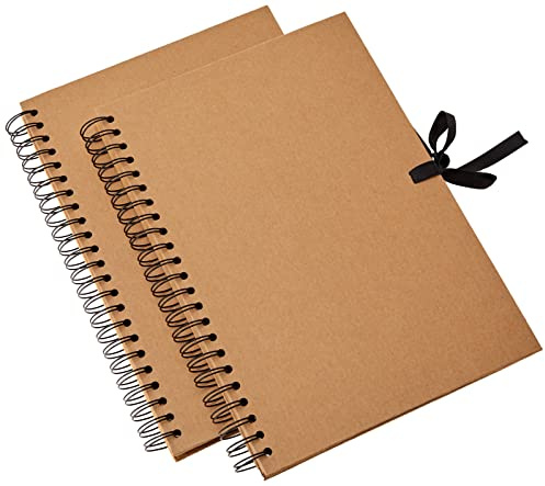 Artemio Album Photo pour Scrapbooking à Spirales A4 Kraft 23,5 x 3 x 30,5 cm