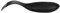 Premier Housewares Spoon Rest For Kitchen Enamel Spoon Holder / Utensil Rest, Black Matt, 7.3cm x 19.4cm x 2cm