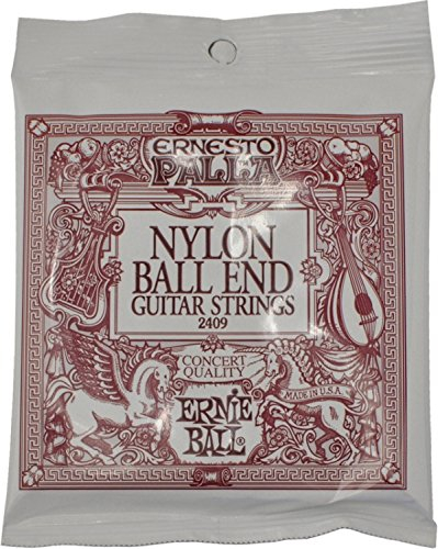 Ernie Ball Gitarrensaiten Ernesto Palla High Tension mit Ball End für Klassikgitarre in Schwarz