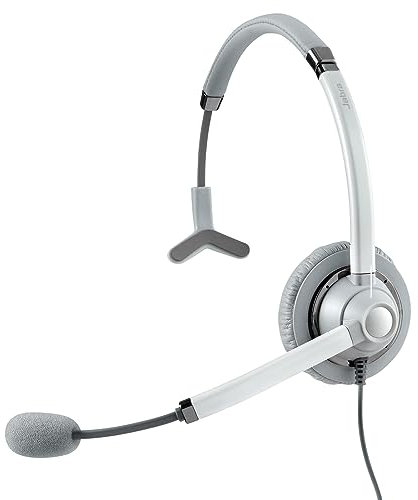 Jabra UC Voice - Auriculares con micrófono para teléfono Fijo USB, Blanco