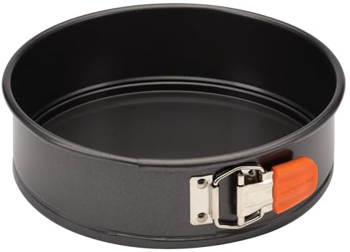 Rachael Ray Oven Lovin' Nonstick Bakeware Springform Baking Pan/Springform Cake Pan/Cheesecake Pan With Grips, Round - 9 Inch, Gray