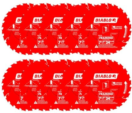 Diablo Diablo D0724A Kreissägeblatt, 24 Zähne, 17,8 cm
