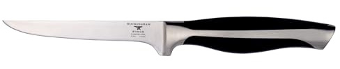 Rockingham Forge Essentials 5500 Series Boning Knife with Black POM Handles, Stainless Steel Blade, 5.5