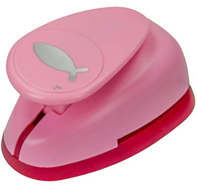 Efco Stanzer XL Fischsymbol 49 x 29 mm, Kunststoff, Rose, 20 x 10 x 4 cm