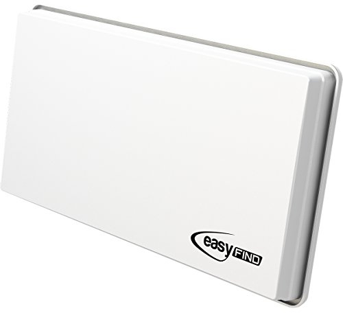 EasyFind H30 D2+ SAT Flachantenne für zwei Teilnehmer (inkl. Fensterhalterung, Wandhalterung, Masthalterung und Standfuß)