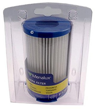 Menalux F120 1 Filtre Cylindrique Lavable pour Aspirateur Traîneau sans Sac Compatible pour Electrolux / Progress