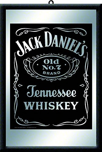 Nostalgic-Art 80702 Mirror Beer and Spirits Jack Daniels Black 20 x 30 cm