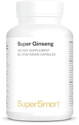Super Ginseng - Steigert Libido und Vitalität - Hilft bei der Verbesserung von Konzentration, Gedächtnis und körperlicher Ausdauer - Standardisiert auf 30% Ginsenoside - Vegan - SuperSmart | Hilft bei der Verbesserung von Konzentration, Gedächtnis und körperlicher Ausdauer - Standardisiert auf 30% Ginsenoside