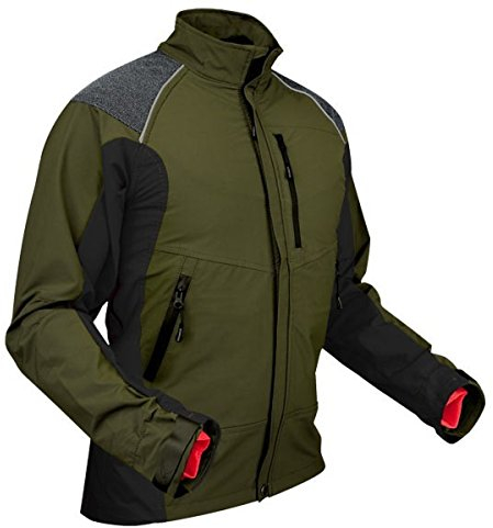Pfanner® atmungsaktive Funktionsjacke mit Stretch und robusten Aramid-Fasern, Farbe:Oliv, Größe:L