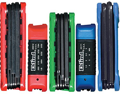 EKLIND 25036 - Llave Allen plegable Ergo-Fold Combo - Pulgadas/MM/TORX Star (5 juegos de 36 piezas)
