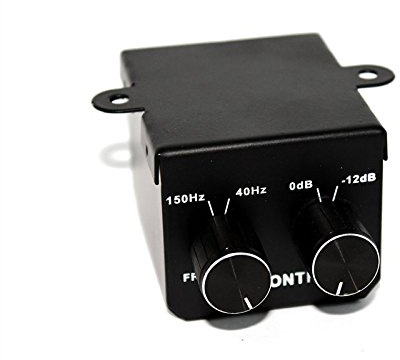 Sound-way Filtro Potenziometro, Regolatore di Frequenza e Volume per Subwoofer con Connessione RCA