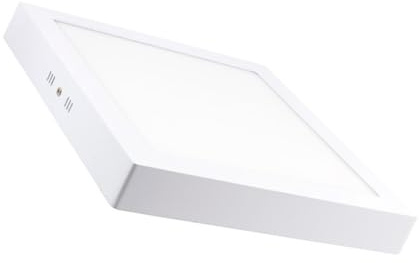 LEDKIA LIGHTING - Plafoniera LED Quadrata 24W | 1900 lm Flusso Luminoso | Installazione Facile | Efficienza Energetica 80% | Durata 40.000 Ore, Bianco Freddo 6000K, Alluminio