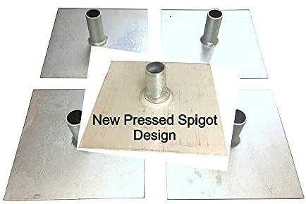 10 x Scaffold Tower Base Plates Zinc Plated Steel