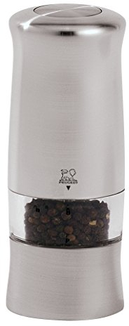 Peugeot Zeli Macinapepe Elettrico, ABS, Acciaio, 5.6x5.6x14 cm