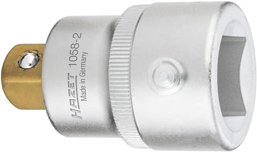 HAZET Reduzierstück 1058-2 I 3/4 Innenvierkant Antrieb I 1/2 Außenvierkant Abtrieb I Mit Ausrastbolzen für Stiftsicherung