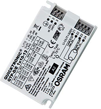 OSRAM Lamps elektronisches Vorschaltgerät (EVG), QUICKTRONIC PROFESSIONAL M, EVG LL/KLL non-DIM, QTP-D/E 1X10-13/220-240, weiß, 4008321181572