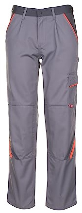 Planam Visline Pantaloni Da Lavoro Zinco/Arancione/Ardesia, 2420, Taglia 56