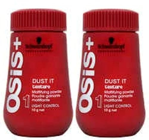 Schwarzkopf Osis Sleeve Dust It Set 2 x 10 g Volumenpuder für den stärksten Matt-Effekt ,Pfeffer