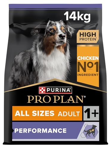 Pro Plan All Size Adult Hund Performance, torr hundmat, rik på kyckling, 1-pack (1 x 14 kg)