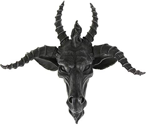 Nemesis Now C0848C4 Goat of Mendes Wall Plaque, Polyresin, Black, One Size,9.57 x 11.54 cms