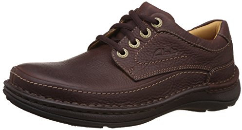 Clarks Nature Three Herren Derby Schnürhalbschuhe, Braun (Mahogany Leather), 47 EU