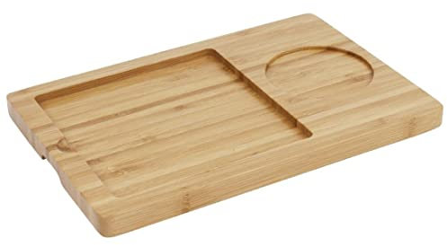 Olympia gm257 Base de madera para plato de pizarra, 240 mm x 160 mm