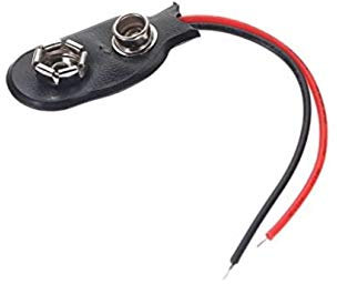 2X CONNETTORE A SCATTO PER BATTERIE 9V pila alimentazione clip cavo cavetto