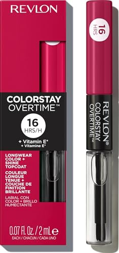 Revlon ColorStay Overtime Lipcolor, 010 Non-Stop Cherry, 0.07 fl oz
