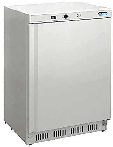 Polar Refrigeration C-Series 150W Under Counter Fridge 150 Litre, White, Energy Rating A, 2°C to 5°C, 855(H)x600(W)x595(D)mm, Total Usable Capacity: 64 Litre, 2 Shelves, R600a | CD610