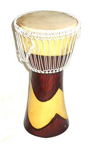 African Festival Drum Lightweight Djembe Drum 8 Drum Head Tom Tom Bongo Fair Trade Kenya Plus African Colours Bag