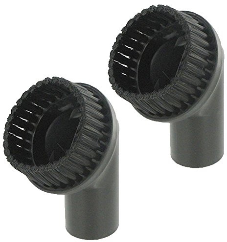 SPARES2GO Round Dusting Brush Tool for Karcher Vacuum Cleaners (35mm, Pack of 2)
