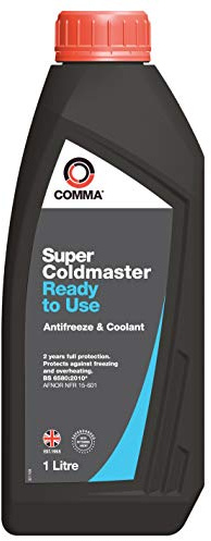Comma SCC1L 1L Super Coldmaster Ready to Use Antifreeze and Coolant, Blue