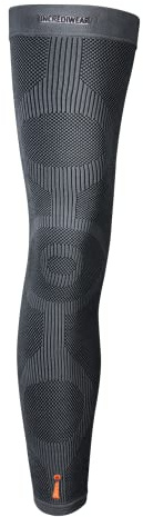Incrediwear Leg Sleeve – Full Length Long Leg Sleeve for Leg Pain Relief & Muscle Recovery, Helps Reduce Swelling & Inflammation, Promotes Circulation, Leg Sleeves for Men & Women (Charcoal, Small)