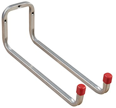 Gedotec Wandhalterung - Wandhaken zum Schrauben Stahl verzinkt | DUO | 1 Stück Gerätehaken Länge: 325 mm inkl. Befestigungsmaterial | Allzweckhaken aus Metall | Wandhalterung Garage | Wand-Montage