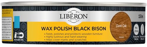 Libéron Wax Polish Black Bison Paste Dark Oak 150ml