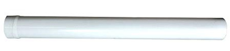 UPMANN Rundrohre 100 1m m. Muffe weiß - 66875