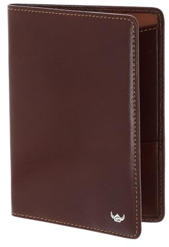 Golden Head Leder Ausweisetui Colorado RFID Protect Reisepassetui 4455 Tabacco braun