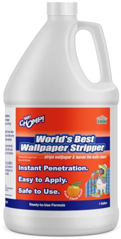 WP CHOMP! World’s Best Wallpaper Stripper: and Sticky Paste Remover, Citrus Scent 128 fluid ounces