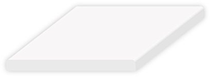 6 Meter DIWARO Kunststoff Flachleiste weiß selbstklebend, Breite 100 mm, Dicke 2,5 mm. Für Fensteranschluss, Abdeckleiste, Fensterleiste und Mauerwerksanschluss.