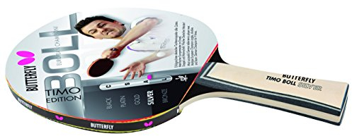 Butterfly® Timo Boll Silver 85015 Tischtennisschläger | Tischtennis Racket Hobby & Freizeit | ambitionierter Freizeitspieler | hochwertig | ITTF zertifizierter Addoy Belag | anatomische Griffform