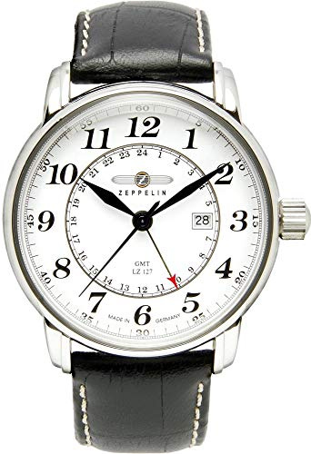Zeppelin Count Herren Uhr analog Quarzwerk mit Leder Armband 7642-1